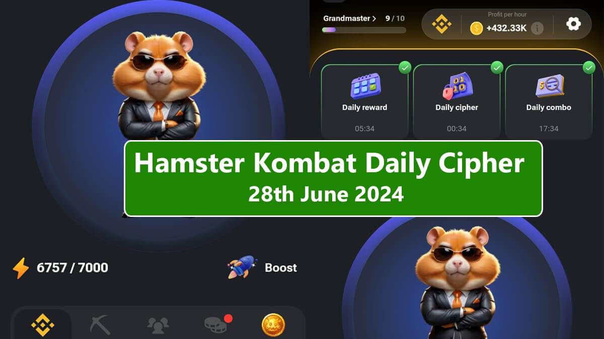 Hamster Kombat Daily Cipher June 28