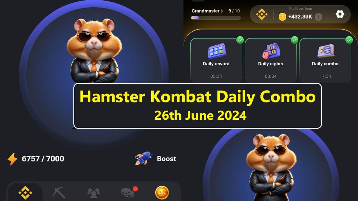 Hamster Kombat Daily Combo 26th June 2024