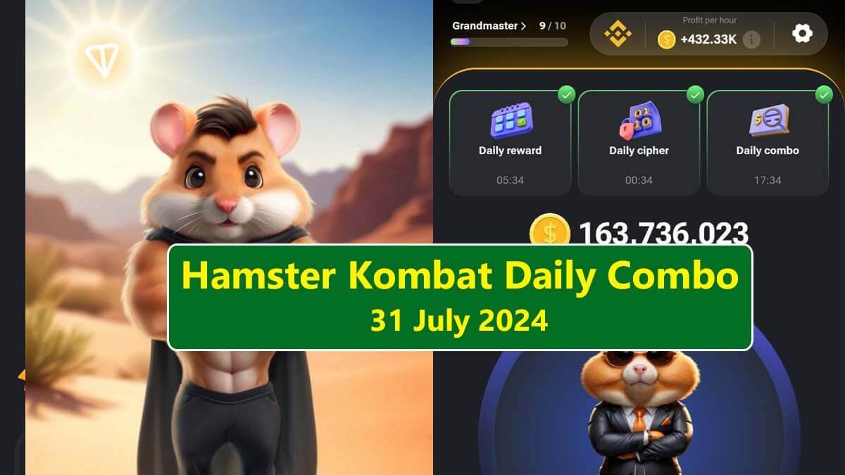 Hamster Kombat Daily Combo 31 July 2024